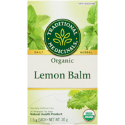 Traditional Medicinals Lemon Balm Organic 20 Wrapped Tea Bags x 1.5 g (30 g)