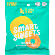 Smart Sweets Bonbons Rondelles aux Pêches 50 g