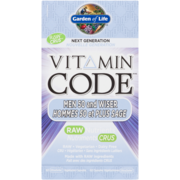 Garden Of Life Vitamin Code - RAW Hommes 50 et Plus Sage - Nutriments CRUS - Capsules UltraZorbe