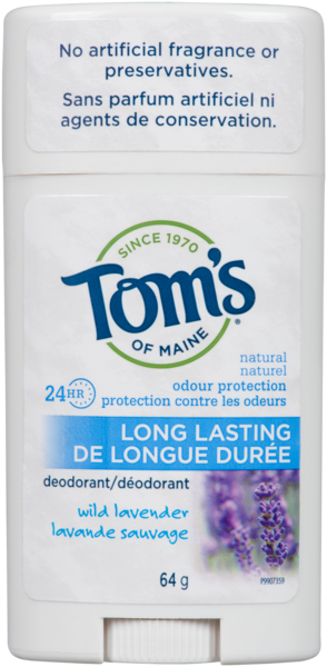Tom's of Maine Déodorant Lavande Sauvage 24HR Longue Durée 64 g