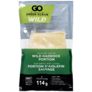 Green Ocean Go Wild Haddock Portion Raw 114 g