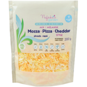 Nafsika's Garden Mix Style Mozza Pizza Cheddar Shreds 200 g