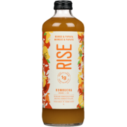 Rise Kombucha Sparkling Fermented Beverage Mango & Papaya Organic 1 L