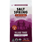 Salt Spring Coffee Whole Bean Coffee Village Trade Dark Roast 400 g