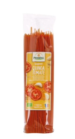 Primeal Spaghetti au Blé et Quinoa Tomate Biologiques 500g