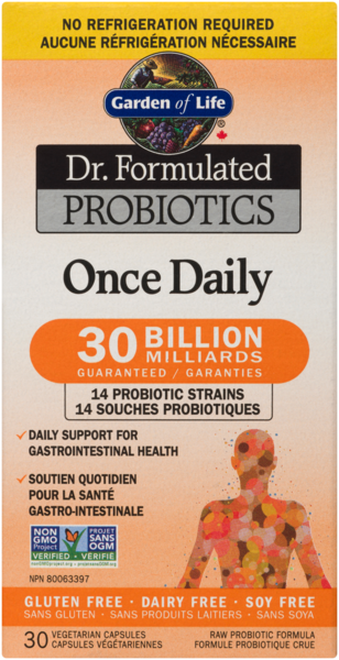Garden Of Life Dr. Formulated - Probiotiques Une par Jour - Caps végés - Longue conservation