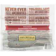Greenfield Natural Meat Co. Saucisses Fumées 375 g