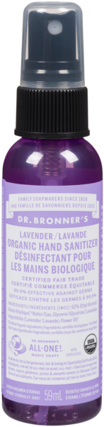 Dr. Bronner's Désinfectant pour les Mains Biologique Lavande 59 ml
