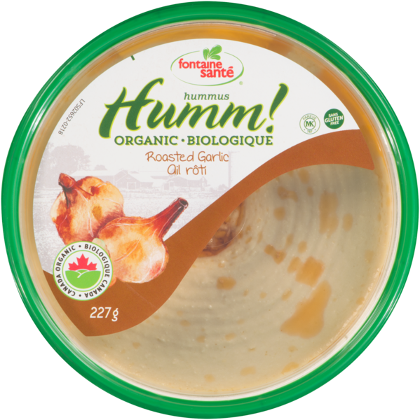 Fontaine Santé Humm! Hummus Ail Rôti Biologique 227 g