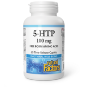 Natural Factors 5HTP 100 mg 60 caplets à libération lente