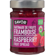 Savör Fruit Spread Raspberry Organic 235 ml