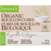 Harvest Sun Cubes de Bouillon Biologique Saveur Légumes 6 Cubes 60 g