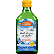 Carlson Cod Liver Oil Norwegian Lemon Flavour 250 ml