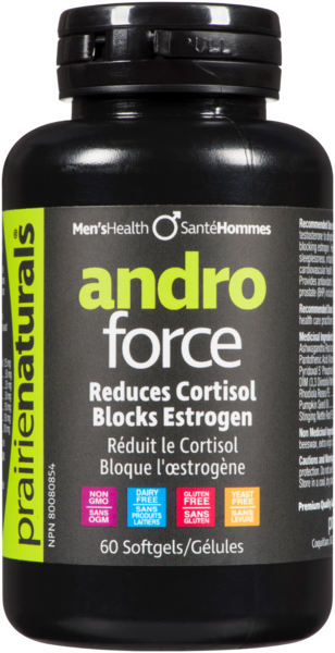 Andro-Force réduit le cortisol et bloque l'œstrogène - 60 gélules