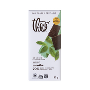 THEO Barre chocolat noir 70% Menthe Bio