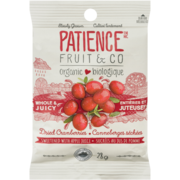 Patience Fruit & Co Canneberges Séchées Sucrées au Jus de Pomme Biologique 28 g