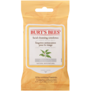 Burt's Bees Lingettes Nettoyantes pour le Visage à l'Extrait de Thé Blanc 10 Lingettes Préhumectées