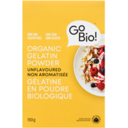 GoBio! Gélatine en Poudre Biologique Non Aromatisée 150 g