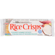 Hot-Kid Rice Crisps Craquelins de Riz Noix de Coco et Patates Douces 100 g