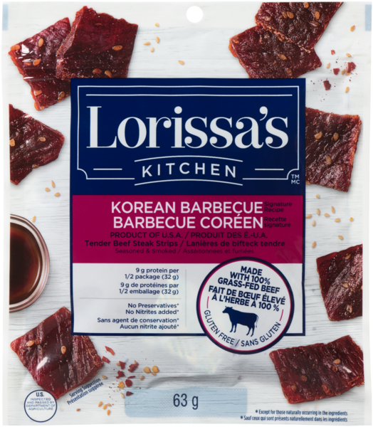 Lorissa's Kitchen Lanières Bifteck BBQ Coréen 63 g
