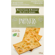 Partners Artisan Hors d'Oeuvre Crackers Roasted Garlic & Rosemary 124 g