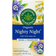 Traditional Medicinals Nighty Night Original with Passionflower Organic 20 Wrapped Tea Bags x 1.75 g (35 g)