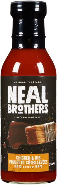 Neal Brothers Sauce BBQ Poulet et Côtes Levées 350 ml