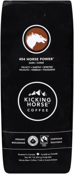 Kicking Horse Coffee 454 Horse Power Café à Grains Entiers Corsé 454 g