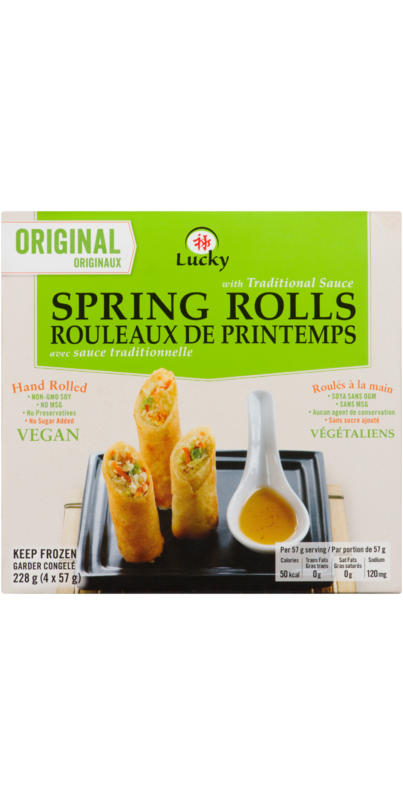 Lucky Spring Rolls with Traditional Sauce Original 4 x 57 g (228 g)
