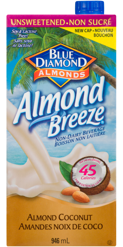 Blue Diamond - Lait d'amande non sucré Almond Breeze - 946 ml