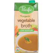 Pacific Foods Bouillon de Légumes Faible Teneur en Sodium Biologique 1 L