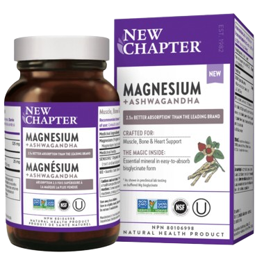 New Chapter Magnésium et Ashwagandha