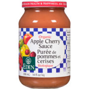 Eden Apple Cherry Sauce Organic 398 ml