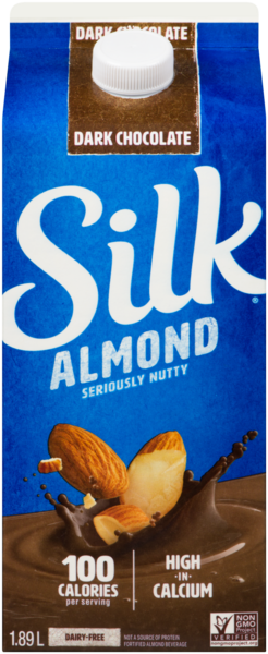 Silk Fortified Almond Beverage Dark Chocolate 1.89 L
