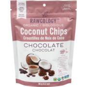 Rawcology Croustilles de Noix de Coco Chocolat Biologique 90 g