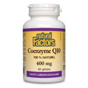 Natural Factors Coenzyme Q10 400 mg 60 gélules