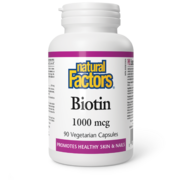 Natural Factors Biotine 1 000 mcg 90 capsules végétariennes