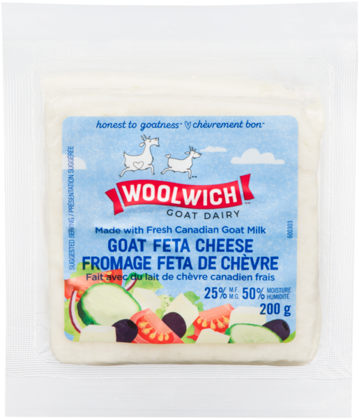 Woolwich Goat Dairy Fromage Feta de Chèvre 25% M.G. 200 g