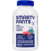 Smarty Pants Men's Complete Omega 3s CoQ10 Lycopene D3 180 Gummies