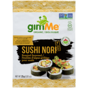 gimMe Biologique Feuilles d'Algue Grillées pour Sushi Nori 23 g