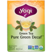 Yogi Green Tea Pure Green Decaf Herbal Tea 16 Tea Bags 31 g