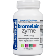 Prairie Naturals Santé Enzyme Bromelain Zyme 2,400 GDU/g 60 V-Capsules
