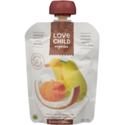Love Child Organics Bananas, Pumpkin, Pears, Coconut Organic Puree 6 Months+ 128 ml
