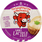 La Vache Qui Rit Produit de Fromage Fondu Sans Lactose 8 Portions x 15 g (120 g)