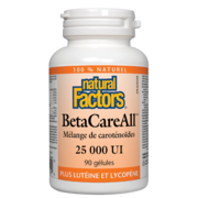 Natural Factors BetaCareAll 25 000 UI 90 gélules