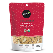 Elan Organic Raw Cashews 185G