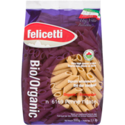 Felicetti n° 6169 Penne Rigate Organic Durum Wholewheat 500 g