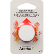 Le Comptoir Aroma Replacement Pads for Traveller Diffuser 5 Pcs