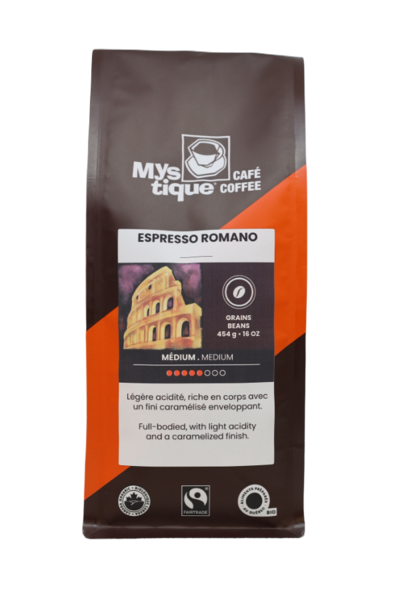Café Mystique  Espresso café Romano Mélange bio