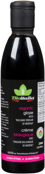 Bioitalia Crème Biologique avec Vinaigre Balsamique de Modène 250 ml